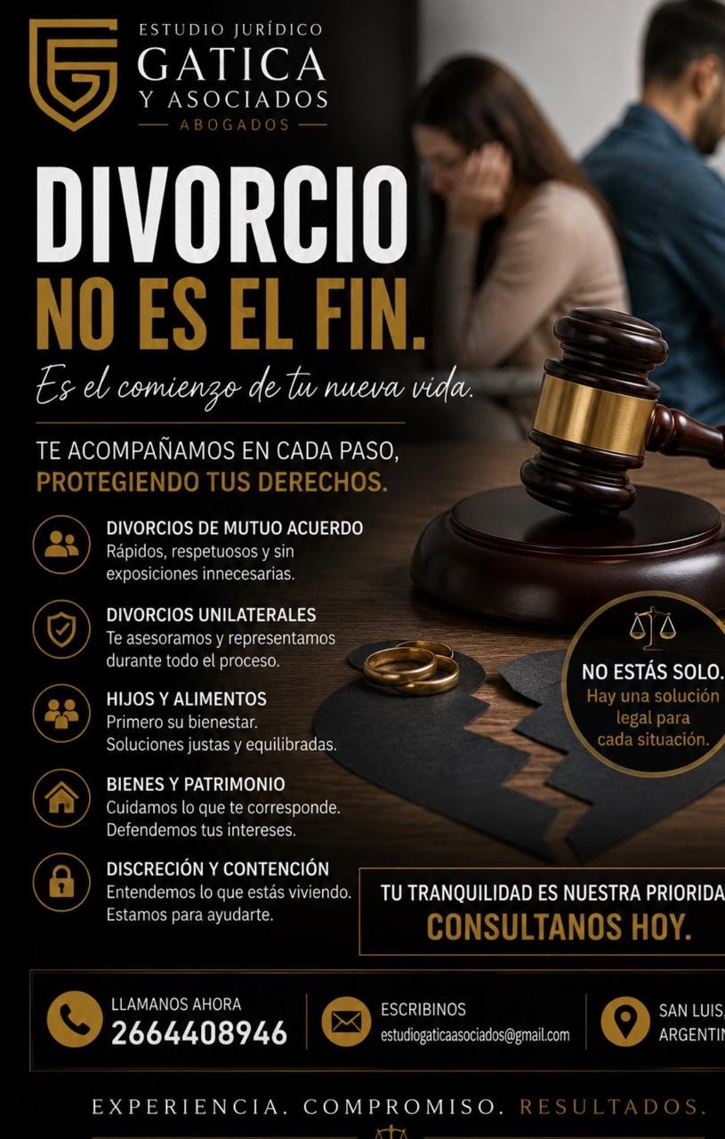 Divorcios - Estudio Jurídico Gatica & Asociados