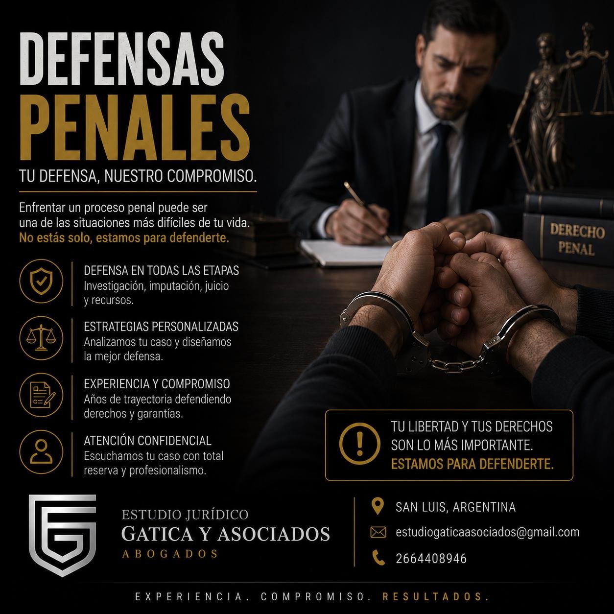 Defensas penales - Estudio Jurídico Gatica & Asociados
